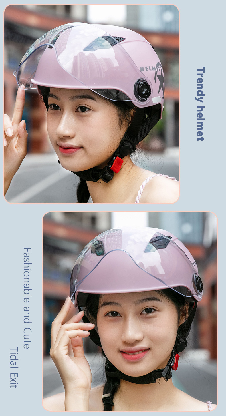 3C Certified Electric Vehicle Helmet, Motorcycle Safety Helmet, Cycling Half Helmet, Protective Commuter Helmet, Anti-Uv