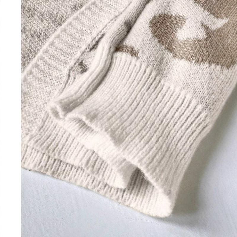 AVIA™ - Comfy Leopard Print Lantern Sleeve Cardigan