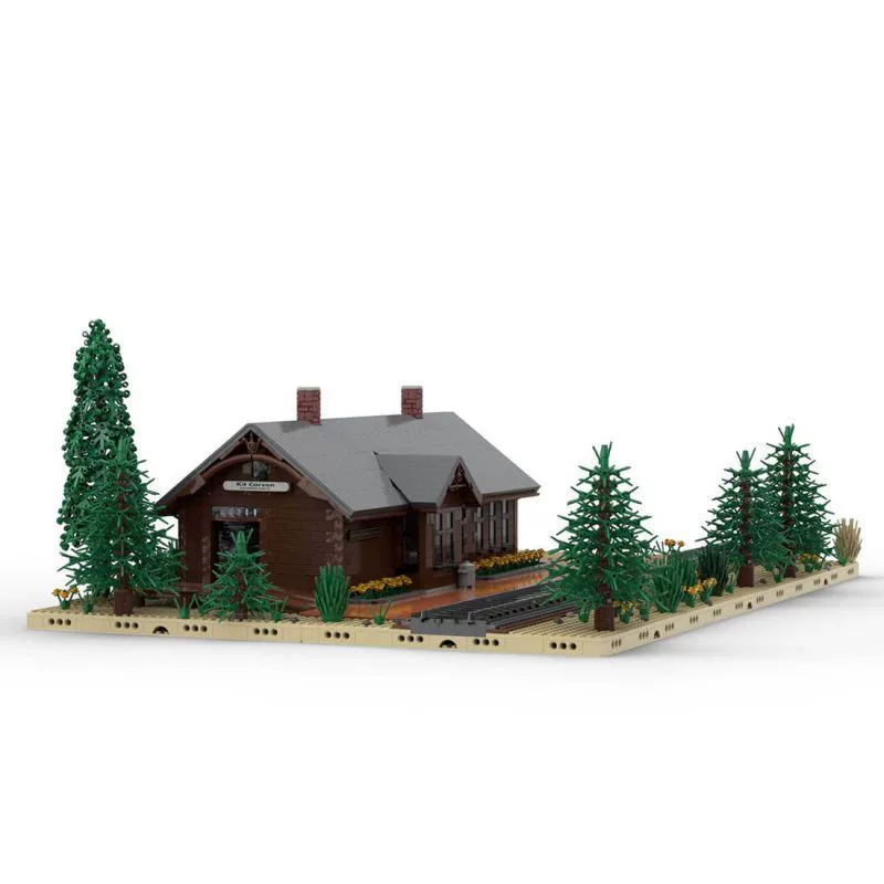 Конструктор кросс-борт MOC-93402-Соединенный депо Union Pacific Карсон, Колорадо 4889 деталей