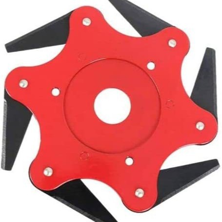 割草机六叶刀打草头割灌机配件6叶刀头锯片除草头剪草头