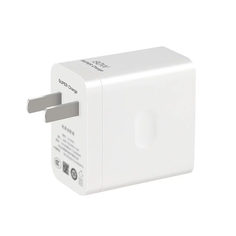 Стенной зарядник (OPPO) 80W SuperVOOC 3.0, быстрая зарядка USB‑C, один головной модуль высокого мощности