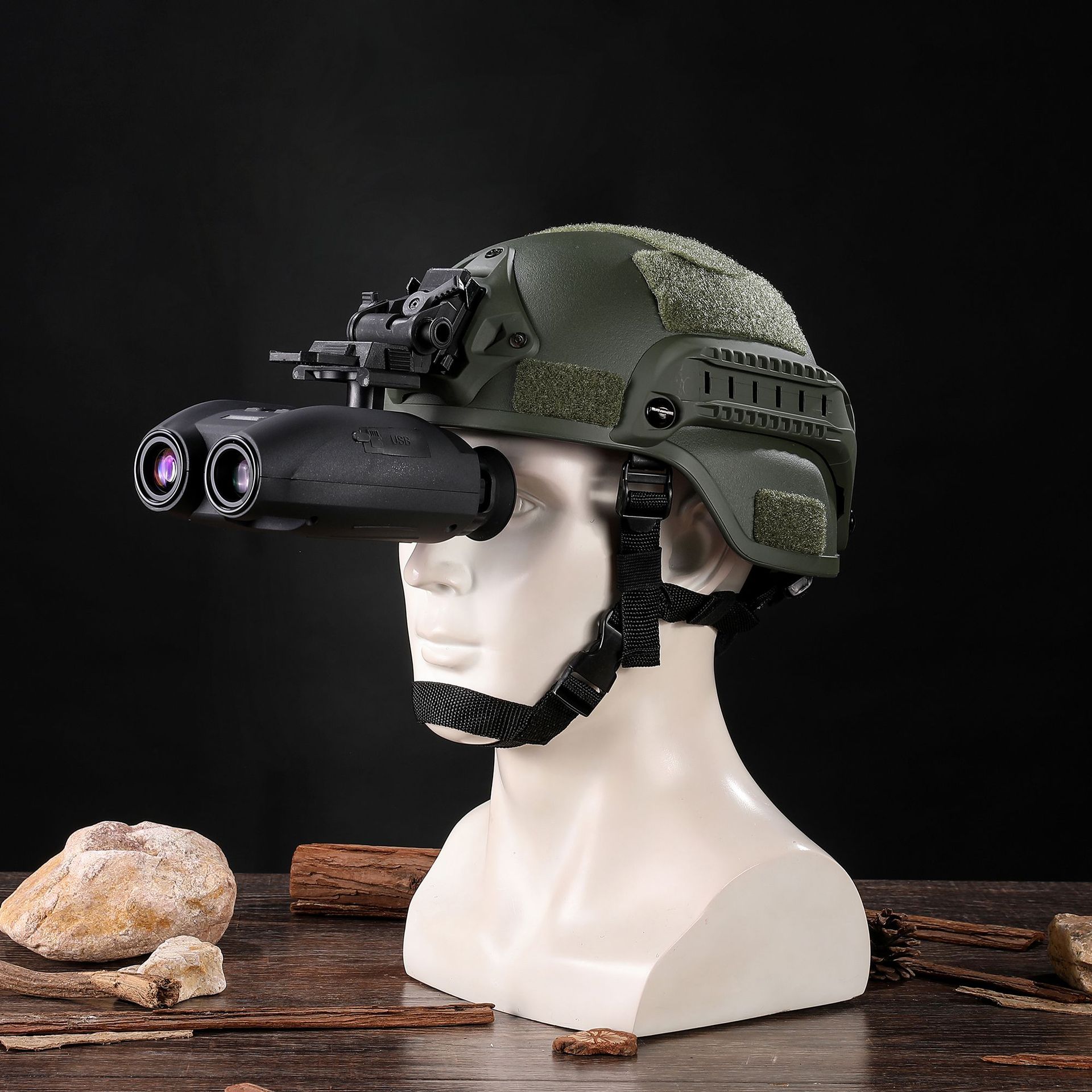 跨境新款PVS-32头戴数码红外线夜视仪电子望远镜头盔头带夜间户外