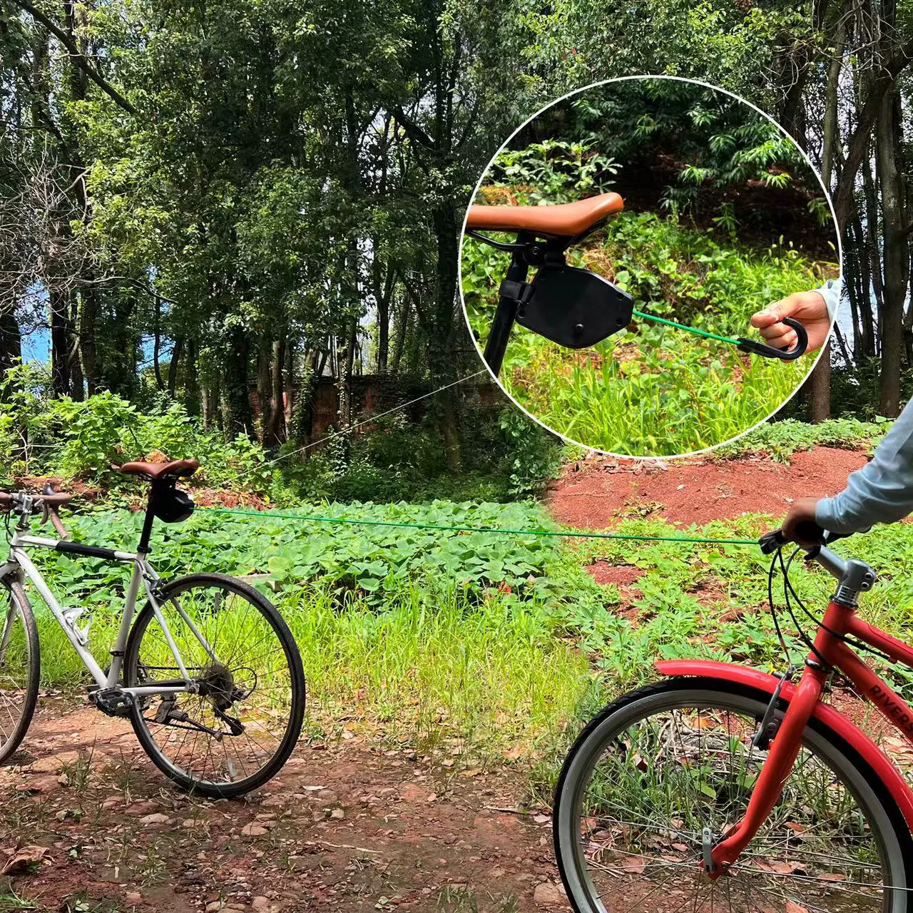 БИ-cycle тяговой верёвки на улице горный велосипед прицеп устройство для поездок — детский прицеп верёвка