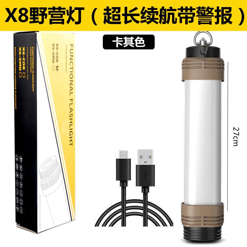 Transfronterizo nueva fuente de luz doble camping luz al aire libre impermeable emergencia trabajo luz lámpara de mesa de iluminación con imán carga tesoro