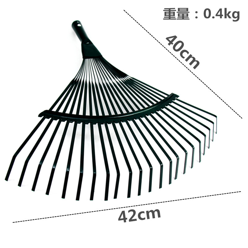 Hogar hierba Rake hoja Rake jardinería alambre de acero hoja Rake césped agrícola herramientas de jardín de acero inoxidable