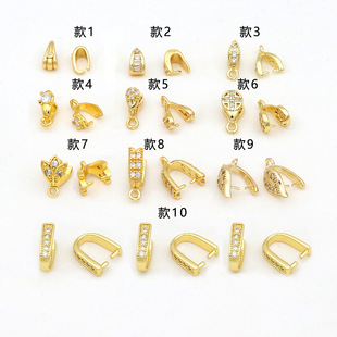�~僱�ɫ18k�����ʯ���ӵ������f�ܿ�diy����������Ʒ���