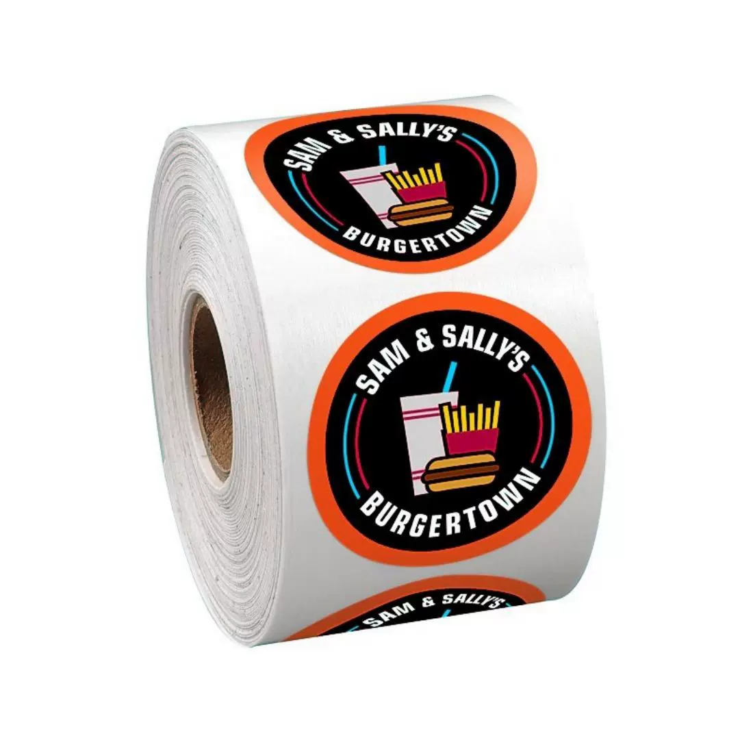 合成纸印刷卡通人物LOGO酒类矿泉水不干胶标签贴纸