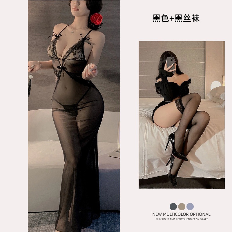 블랙 + 블랙 스타킹