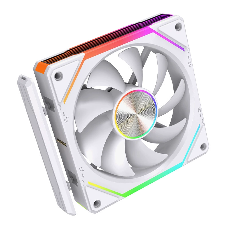 120 mm Prism wireless ARGB air fan (Prism), 5V 3‑pin controller, stackable magnetic design