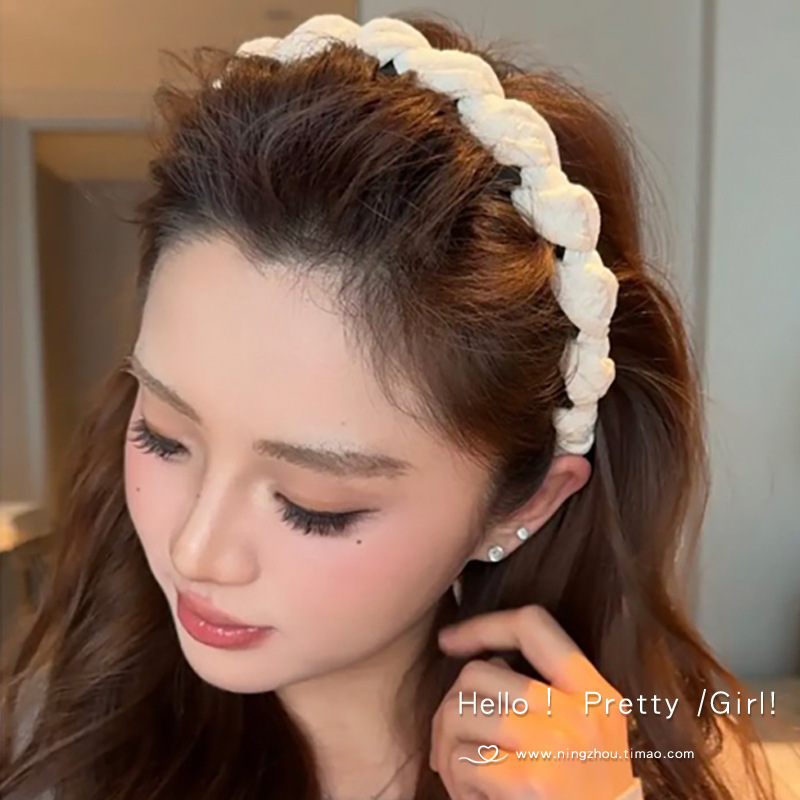 带齿防滑发箍女2025新款外出百搭显脸小头箍气质高颅顶压发卡头饰|undefined