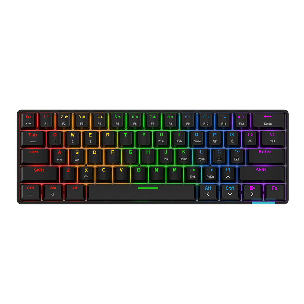 Bluetooth Wired Dual-mode Mechanical Keyboard Green Axis Tea Axis Red Axis 61 Keys