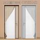 Diamond mosquito net side open door curtain summer household magic encryption magnetic screen door bedroom self-priming punch-free