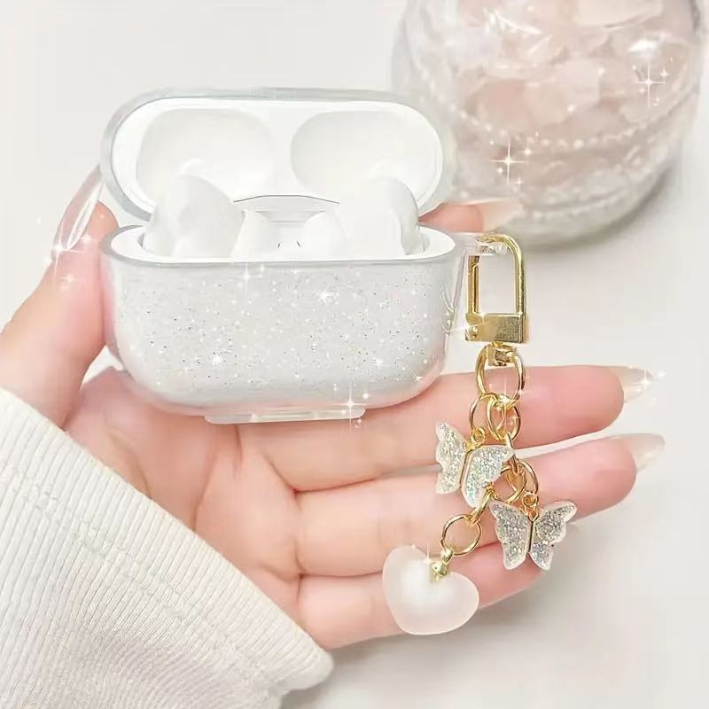 Transparent Soft Shell Glitter 1/2 Generation AirPods 3/4 Generation AirPods Pro2 Bluetooth Headset Protective Cover Transparent Soft Shell Glitter 1/2 Generation AirPods 3/4 Generation AirPods Pro2 Bluetooth Headset Protective Cover