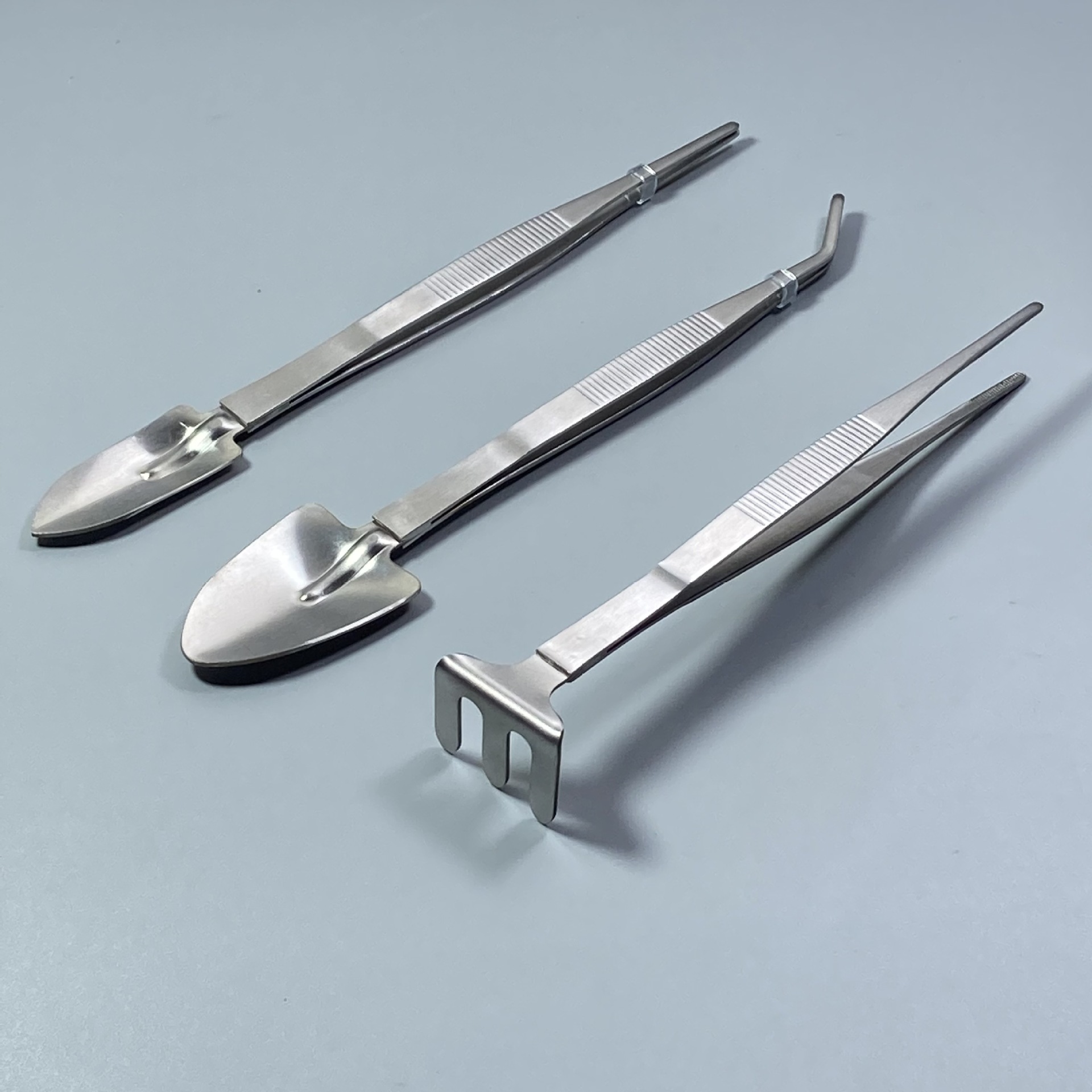 不锈钢种植镊子 园艺 雨林缸工具 盆栽盆景多肉两用镊 铲镊 耙镊