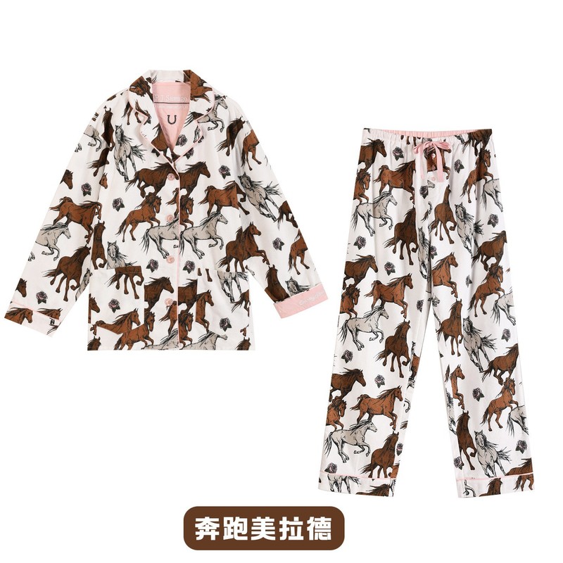 PJSawage秋冬保暖加厚磨毛棉质睡衣睡裤月子服家居服套装女 pjs|undefined