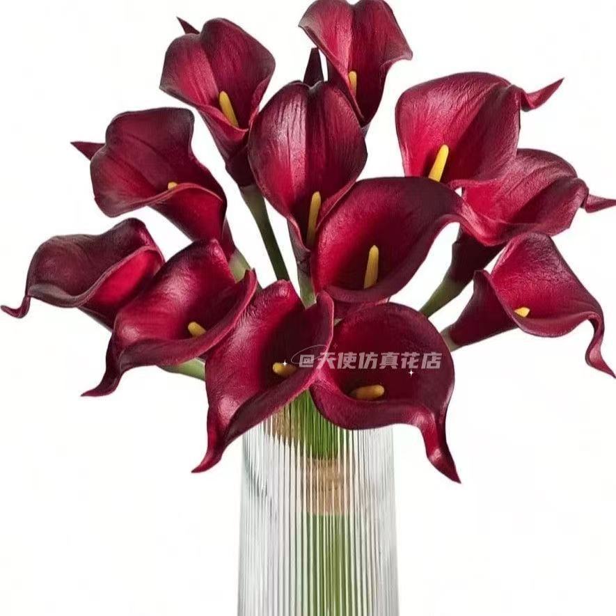 와인 레드 옐로우 하트