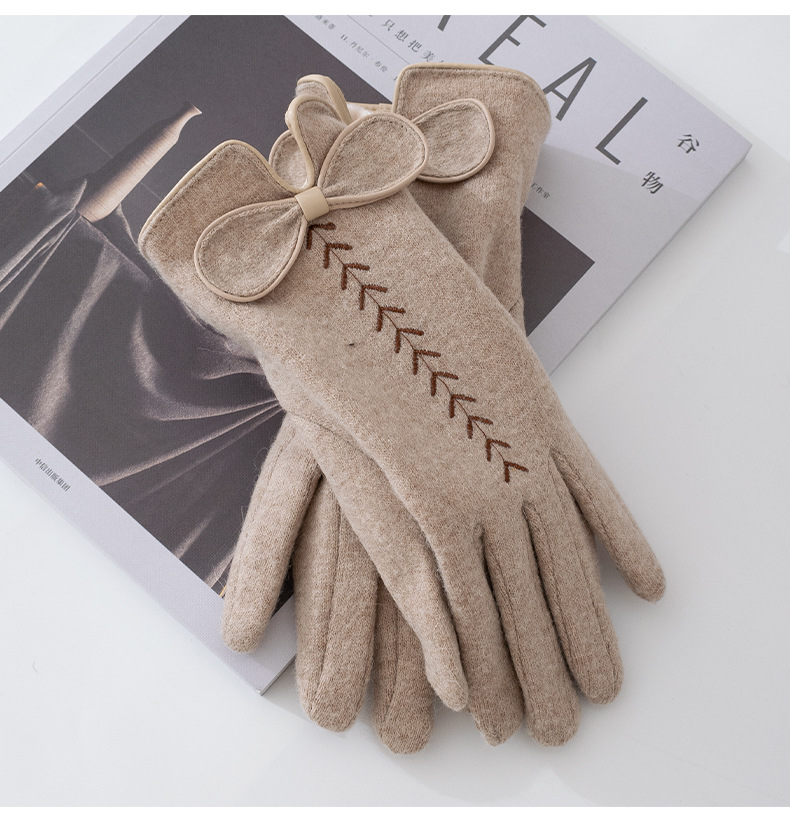 110g Weight Gloves Classification 1 Set Quantity Daily Occasion Women's Basic Lady Simple Style Solid Color Gloves 1 Set