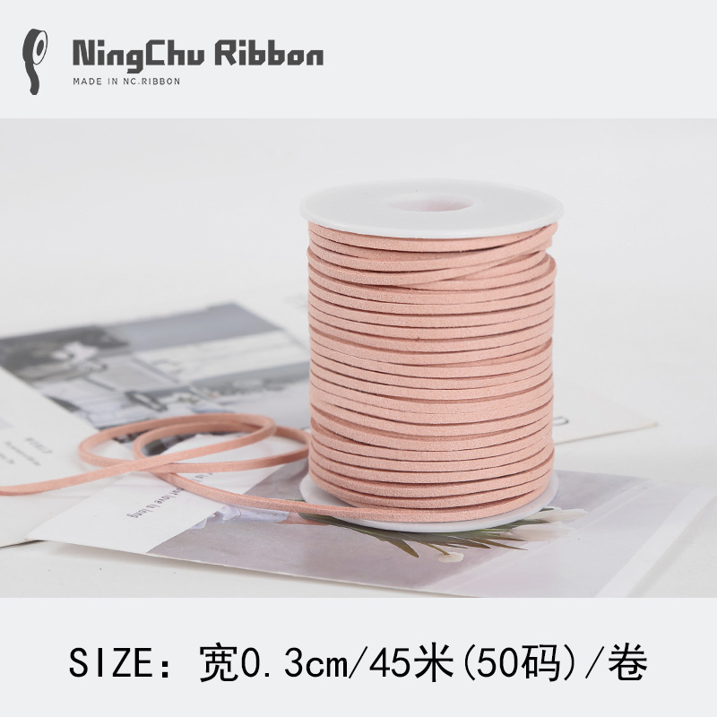 Coreano terciopelo deerskin cuerda floral terciopelo cinta ramo fresco cinta DIY regalo vaca cadena regalo decoración de la torta