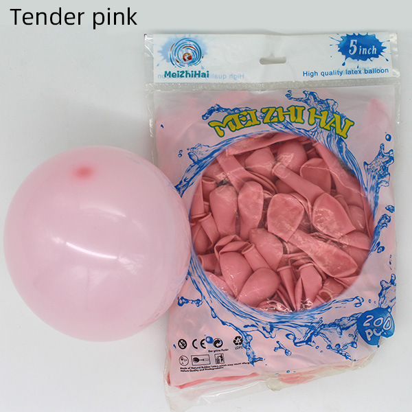 Globo de fiesta de boda de decoración de bola de 5 pulgadas, globo transparente de látex, juego al por mayor, puesto de empuje de globo de cumpleaños