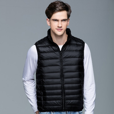 2021 new pattern Men's Down Jackets have cash less than that is registered in the accounts vest leisure time Stand collar Light and thin Portable man Vest Manufactor wholesale