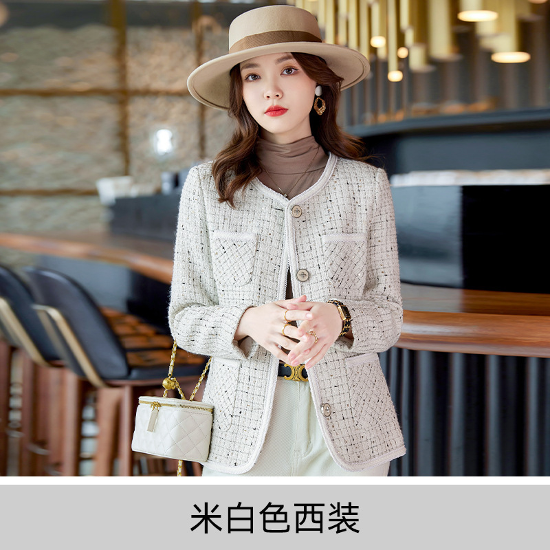 小香风宽松秋洋气女装女士短外套女气质新款高级感小个子西装8835|undefined