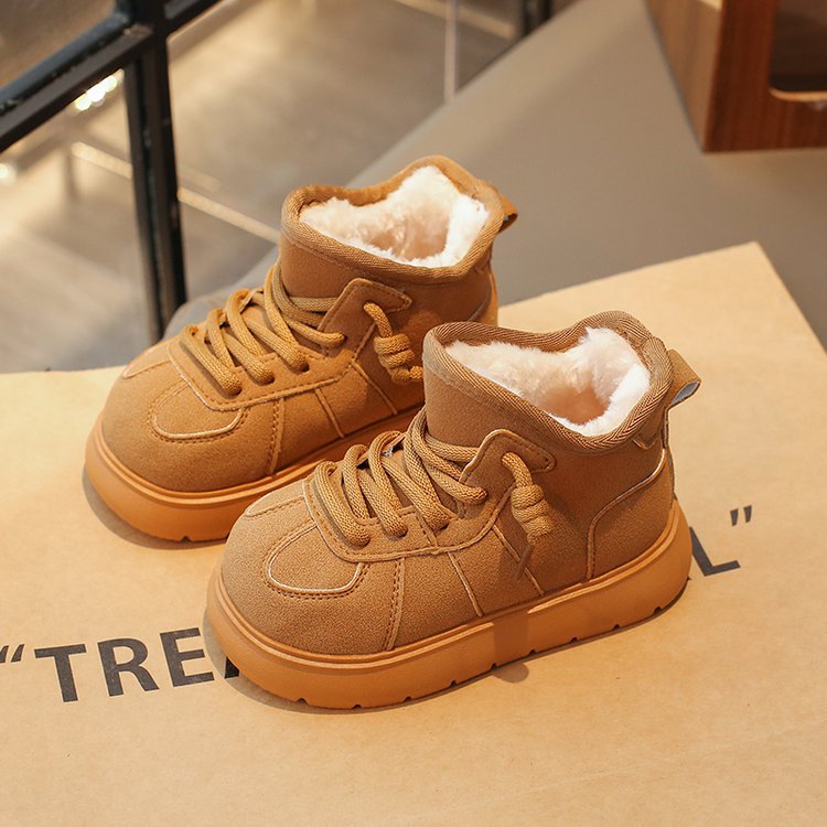 Mädchen-Schneestiefel 2025, dicke Fleece-Baumwollstiefel für den Winter, vielseitig, rutschfest, warme, weiche Sohle, kältebeständig_voghion.com