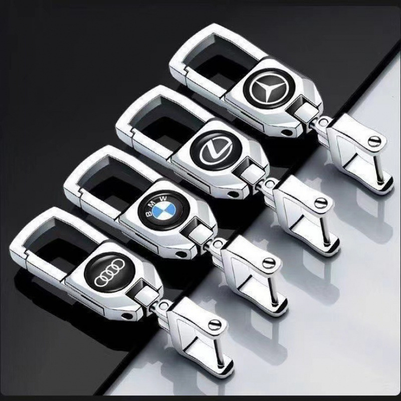 Free Shipping Men's Creative Personality Car Key Pendant Ring Women's Key Chain Horseshoe Buckle Lanyard Anti-Lost Key Chain