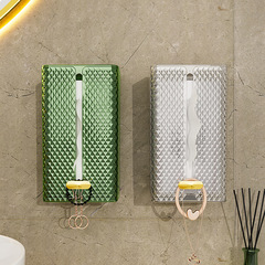 Living room desktop light luxury tissue box texture can be traceless and punch-free wall-mounted bathroom tissue box face towel storage box