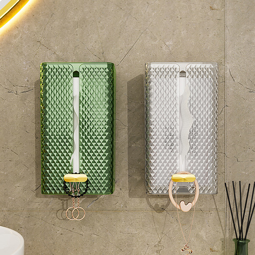 Living room desktop light luxury tissue box texture can be traceless and punch-free wall-mounted bathroom tissue box face towel storage box