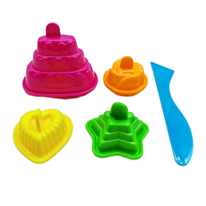 Fábrica directa juguetes espaciales para niños molde de arena de barro de color accesorios de playa herramientas de arena modelo de arena