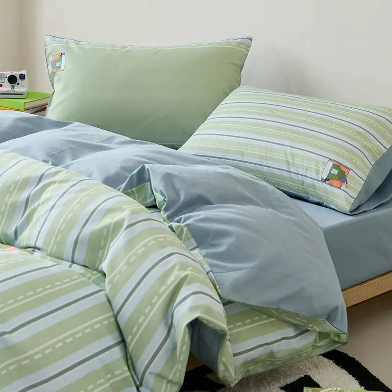 Детский комплект постельного белья Bluebird Cotton - 4 предмета, размер 1.8 м/1.5 м, яркие рисунки для учащихся начальной школы