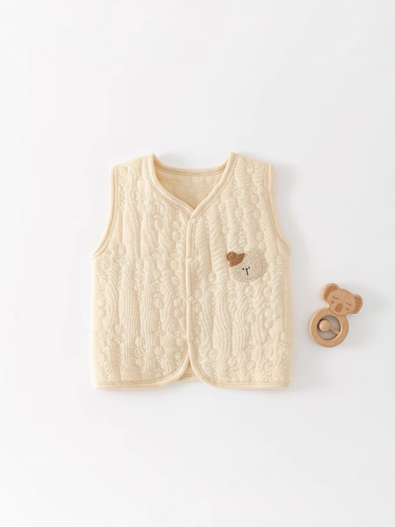 baby vest fall and winter outer wear newborn baby small waistcoat spring and autumn thin class a infant vest warm inner wear