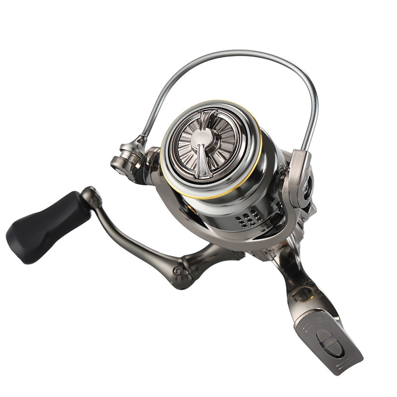 Pequeño golf todo-metal poco profundo alambre taza miniatura Luya doble rodamiento rueda giratoria rueda de pesca de largo alcance al por mayor taza de alambre superficial