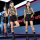 Children's Hip-hop suit Girls' Fashionable Camouflage Short-sleeved Top Summer Children's Walking Show Women's Dance Clothes Jazz Dance