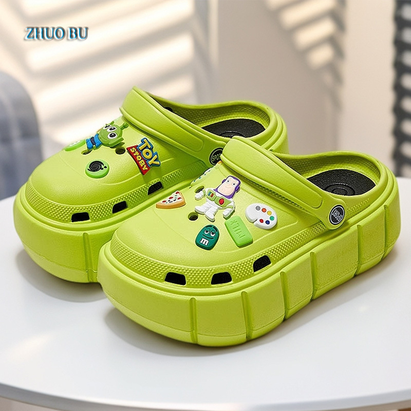 DIY Garden Clogs Summer Women's High-Heeled Thick-Soled Height-Increasing Shoes Eva Closed-Toe Outdoor Sports Two-Way Sandals for Women DIY Garden Clogs Summer Women's High-Heeled Thick-Soled Height-Increasing Shoes Eva Closed-Toe Outdoor Sports Two-Way Sandals for Women