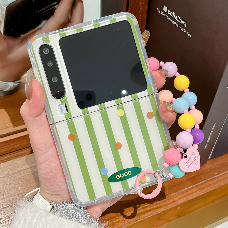 Huawei pura x 携帯電話ケースに適した新しいストライプ purax 折りたたみスクリーンカラーブレスレット女性の保護カバー|undefined