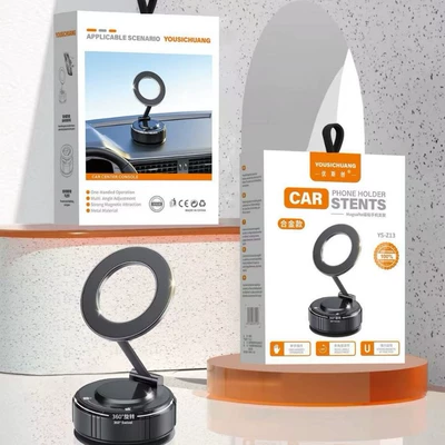 Vacuum Magnetic Car Phone: Car phone holder