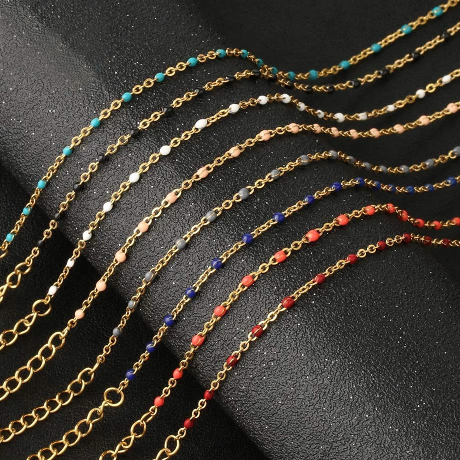 Women's Pearl Bead Crystal Chain Bracelet - Red Style