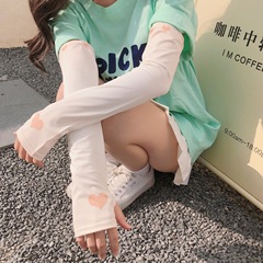 運動冰袖冰絲袖套防曬袖套戶外騎行夏季防曬純色護袖手套冰袖批發