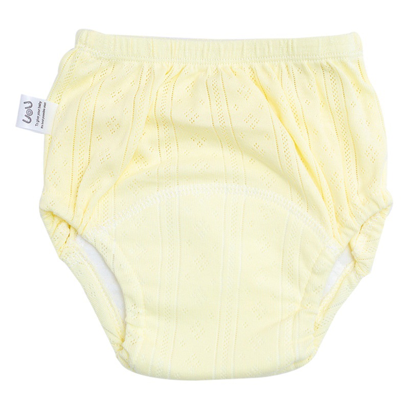 2023 pantalones de entrenamiento de bebé lavable hueco transpirable pantalones de pañal bebé tela pañal de algodón pantalones de aprendizaje pañal de verano