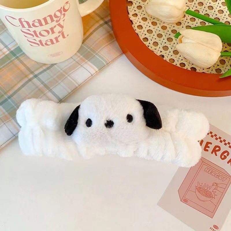 Internet celebridad de dibujos animados lindo correa de muñeca de felpa lavado de cara banda de pelo a prueba de humedad impermeable artefacto fresa oso chica sudor-cordón absorbente