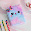 Cartoon small cute laptop, plush book for elementary school students, cat, Birthday gift