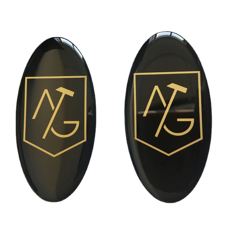 数据线滴胶商标logo标贴洁具卫浴 PU环氧滴塑铭牌带背胶自粘 深圳