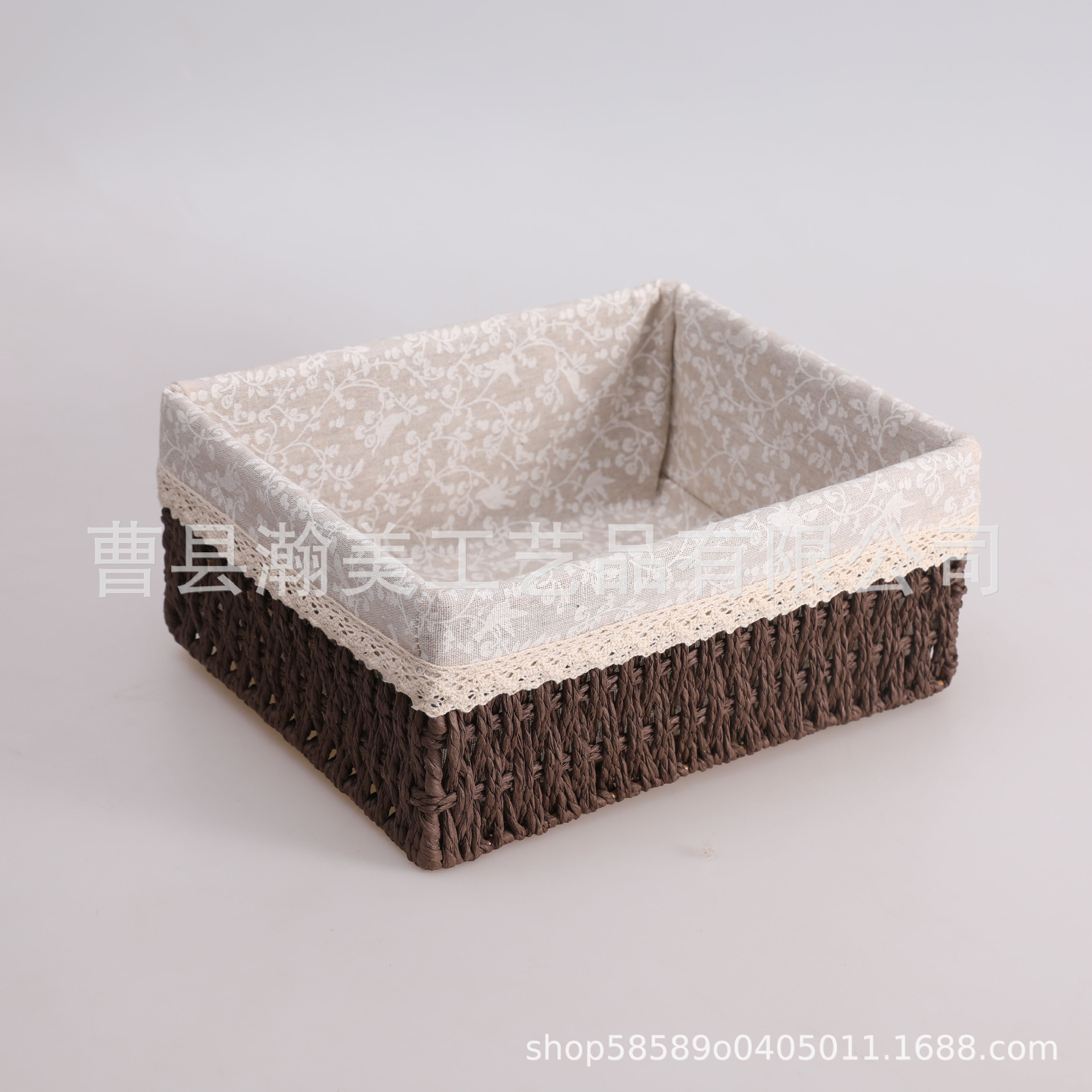 Transfronterizo trenzado cesta de almacenamiento mesa de té caja de almacenamiento bocadillos cosméticos cesta de almacenamiento cajas de almacenamiento trenzadas