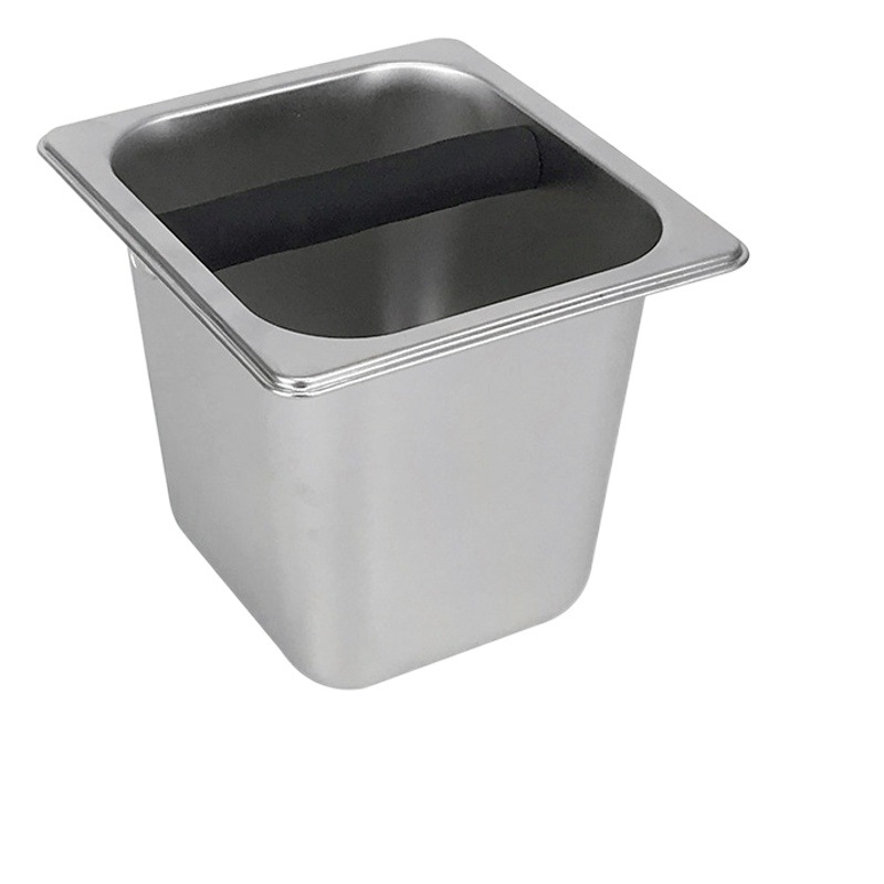 Venta directa de fábrica polvo escoria barril Acero inoxidable café knock escoria canal leche té café aparato polvo escoria caja residuos barril polvo escoria canal