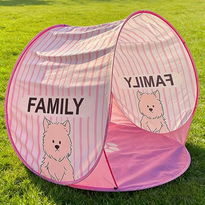 Parent-Child Quick-Open Tent, Outdoor Avtomobil dam çadırları - pink5959cm-1-3