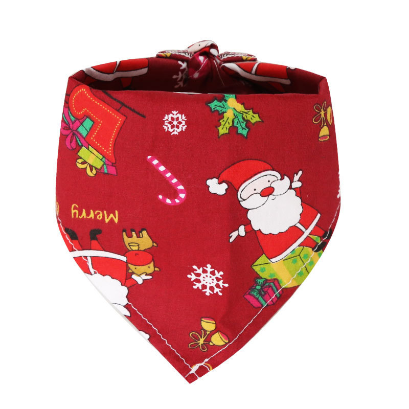 Pañuelo triangular navideño para perros y gatos, suministros para mascotas para perros pequeños, medianos y grandes, bufanda para gatos con decoración para perros para todas las estaciones.