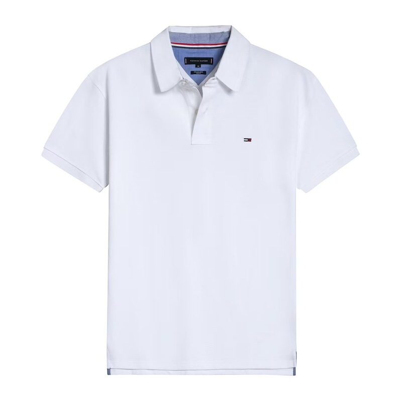 Tommy summer polo shirt short-sleeved men's pure cotton business casual solid color embroidered men's versatile top t-shirt