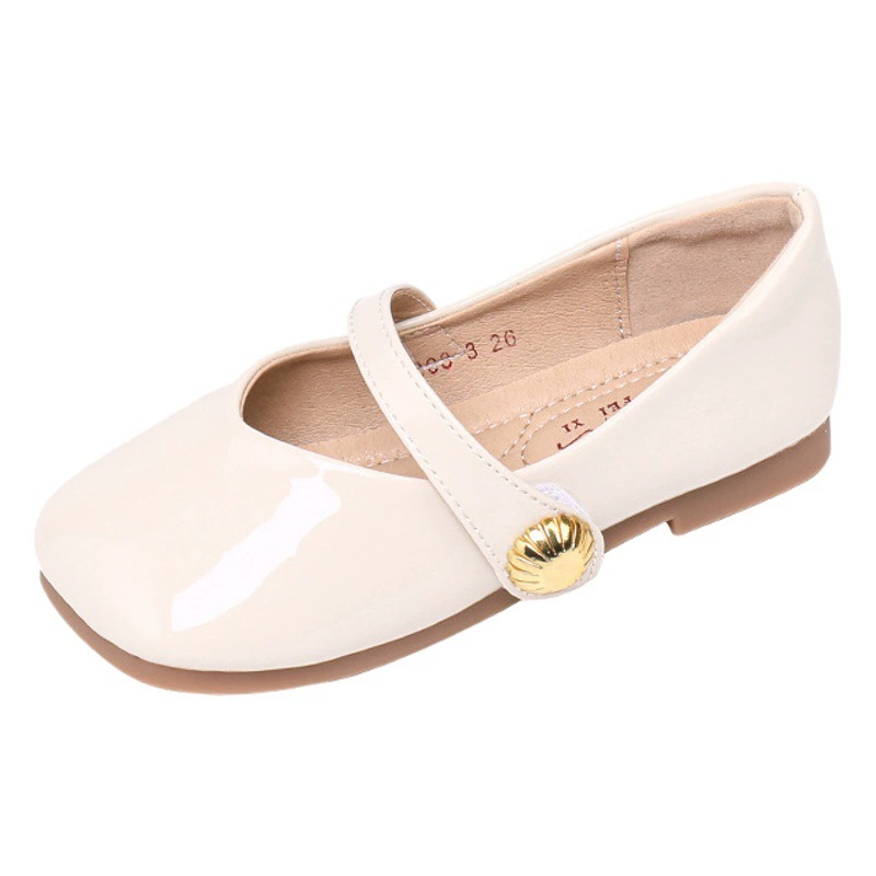 Кожаные туфли для девочек, новинка 2024, красные туфли принцессы, весенне-летние туфли на плоской подошве для маленьких девочек, детская обувь на мягкой подошве