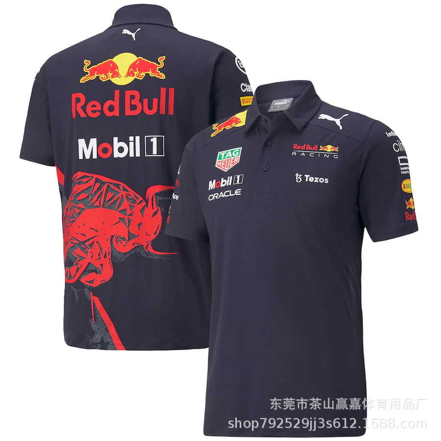 Cross-border Racing Polo New Fashion All-match Quick-drying Comfortable Wear-resistant Anti-static Short-sleeved European and American-size Men's Riding Wear